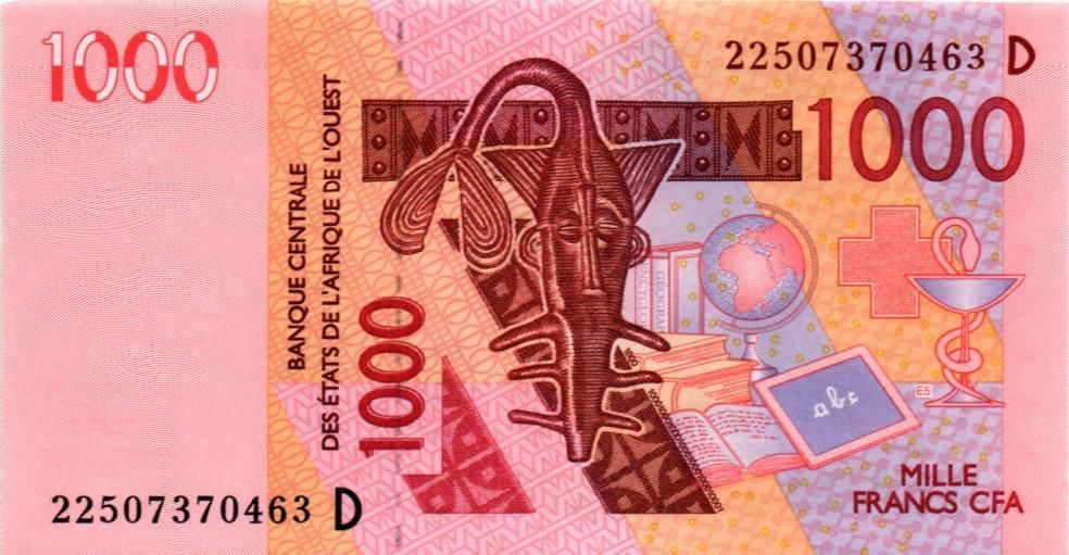 WAS - МАЛИ 1000 ФРАНКОВ (D)