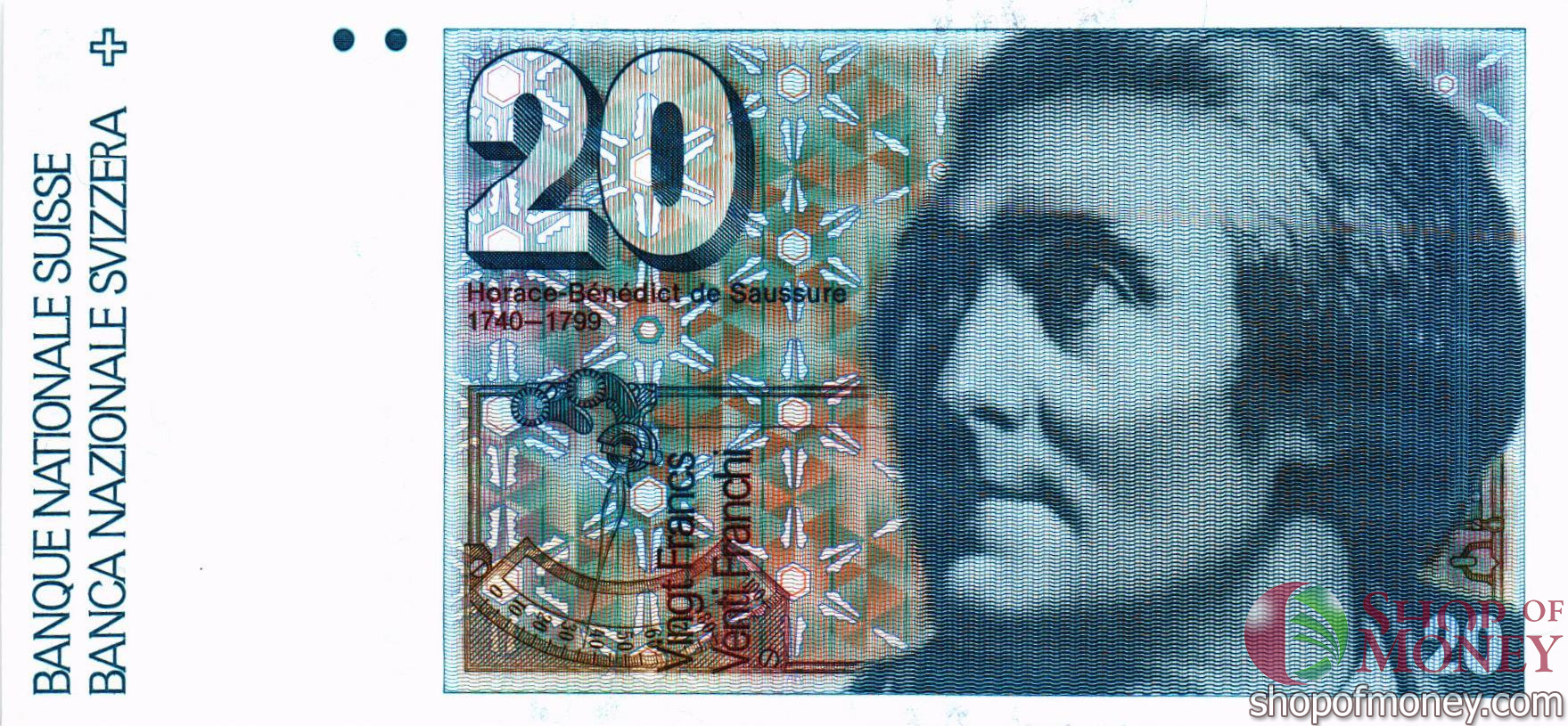 ШВЕЙЦАРИЯ 20 ФРАНКОВ