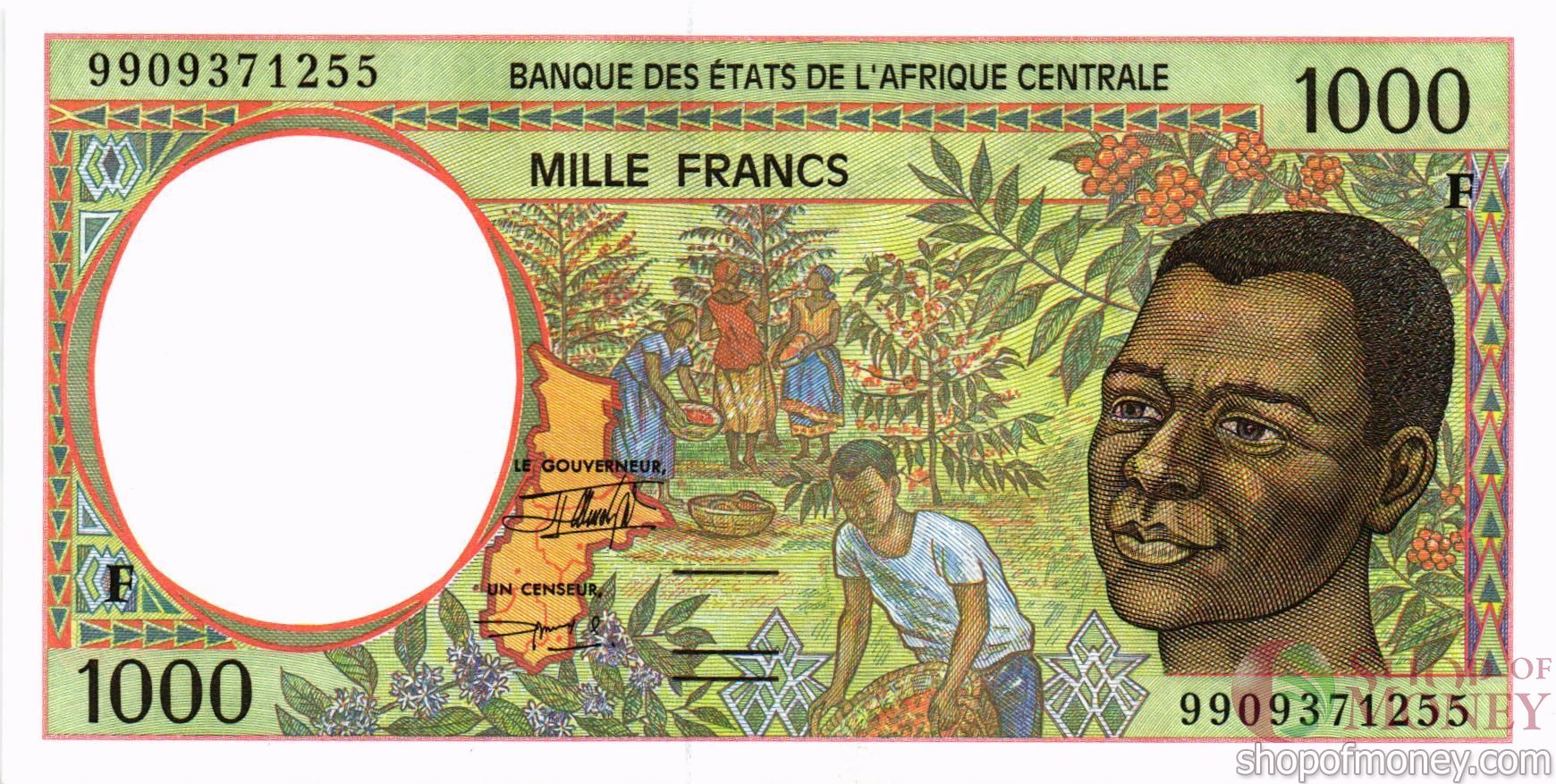 CAS - ЦАР 1000 ФРАНКОВ (F)