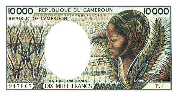 КАМЕРУН 10000 ФРАНКОВ мини 1