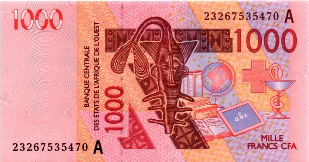 WAS - КОТ-Д'ИВУАР 1000 ФРАНКОВ (A)