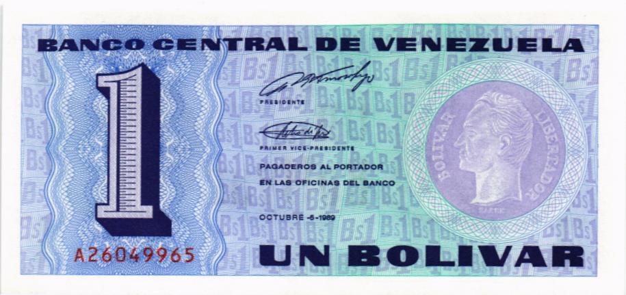 ВЕНЕСУЭЛА 1 БОЛИВАР