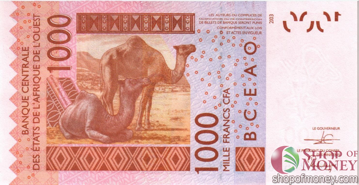 БЕНИН 1000 ФРАНКОВ мини 2