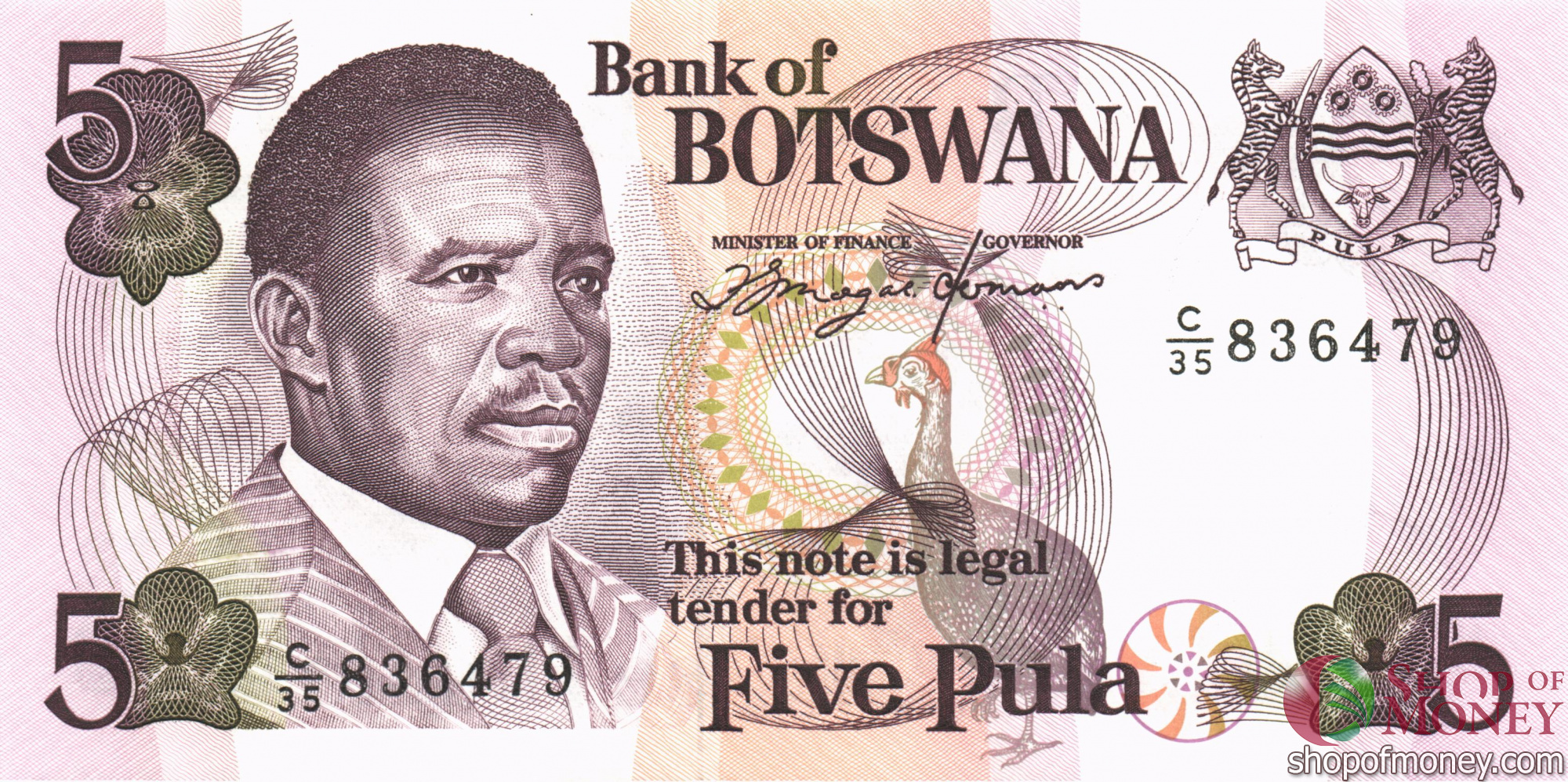БОТСВАНА 5 ПУЛА мини 1