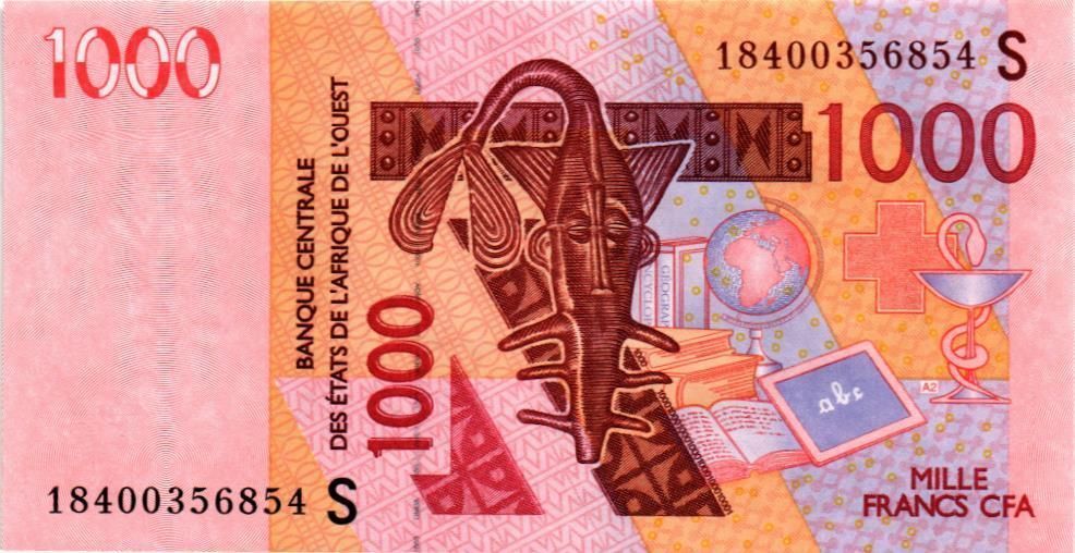 WAS - ГВИНЕЯ-БИСАУ 1000 ФРАНКОВ (S)