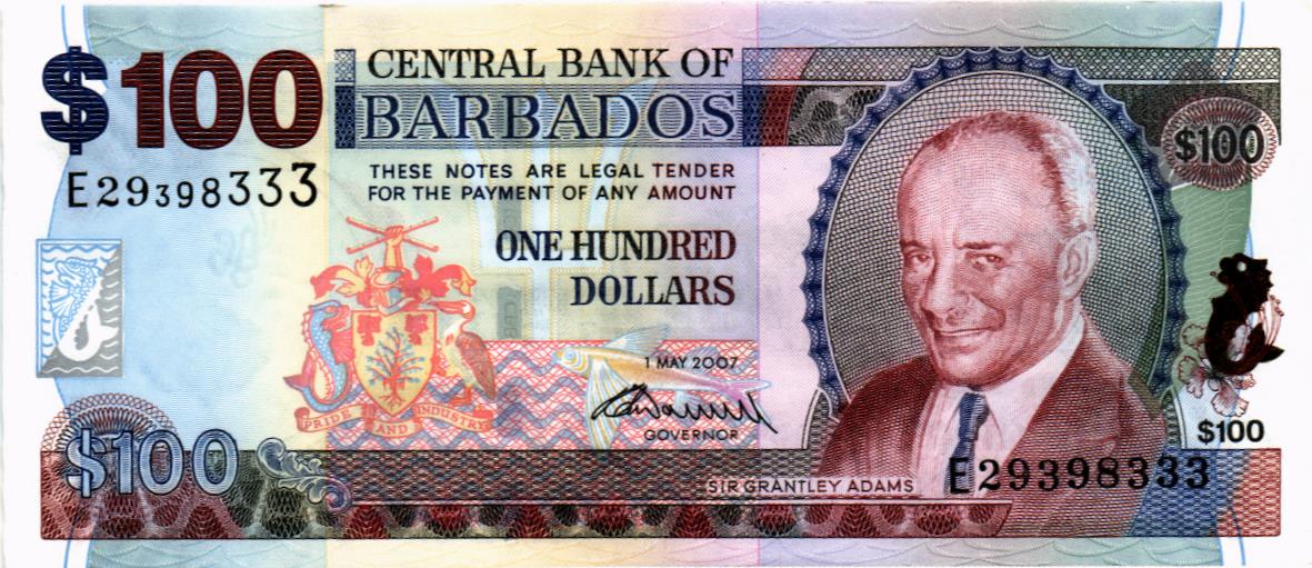 БАРБАДОС 100 ДОЛЛАРОВ