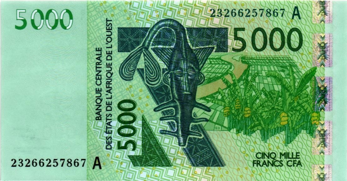 WAS - КОТ-Д'ИВУАР 5000 ФРАНКОВ (A) мини 1