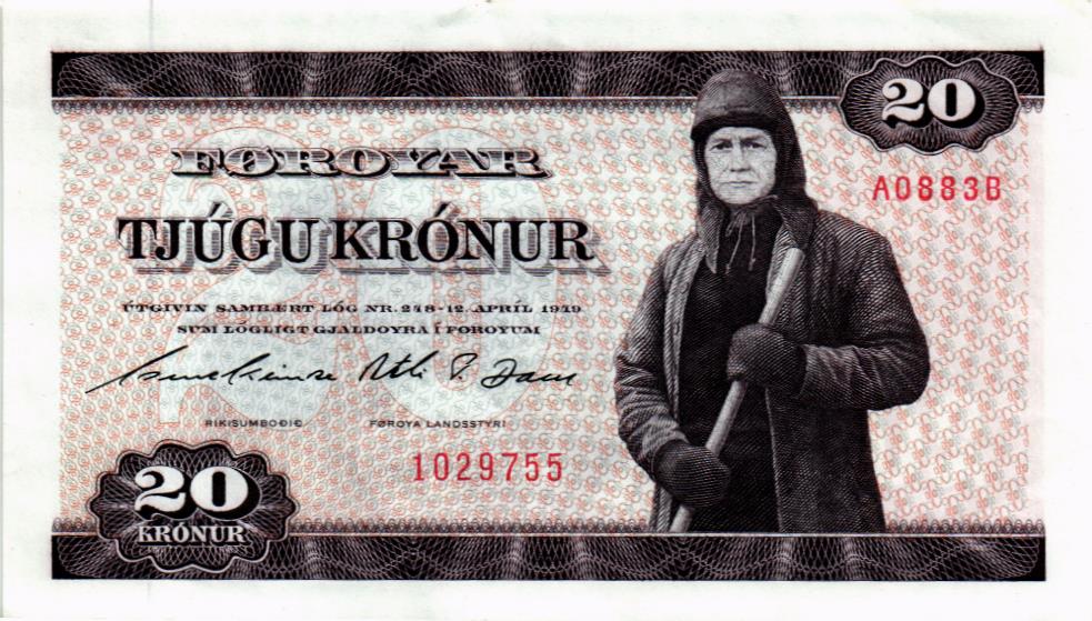 ФАРЕРСКИЕ ОСТРОВА 20 КРОН