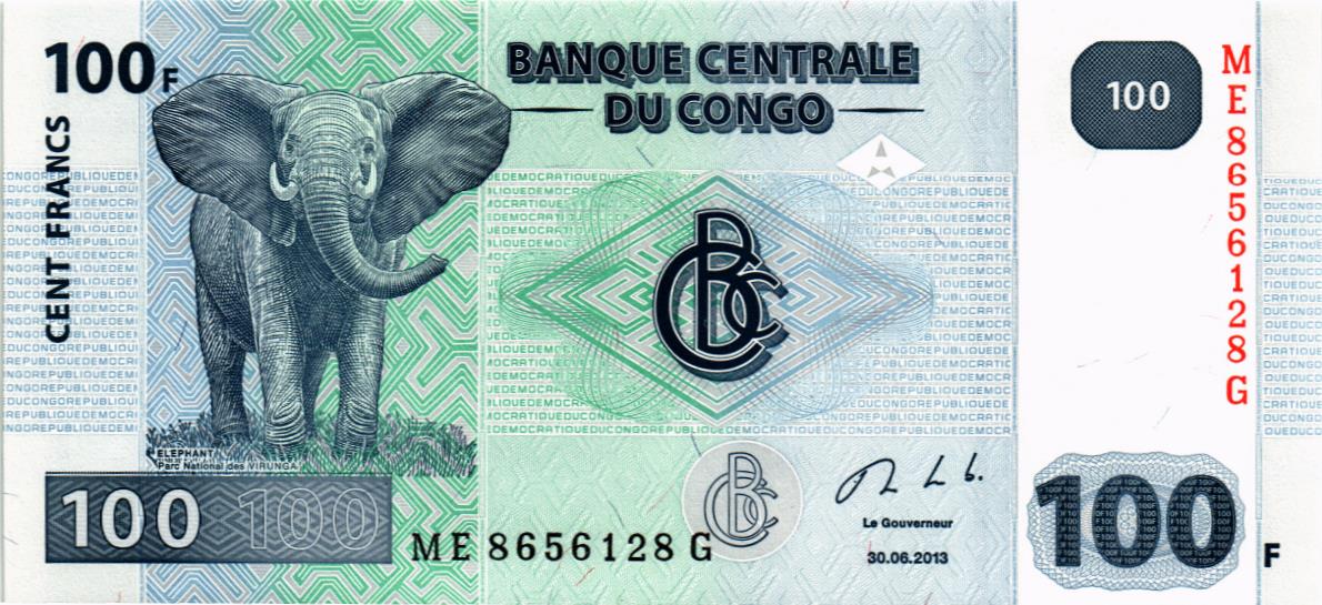 КОНГО ДР 100 ФРАНКОВ