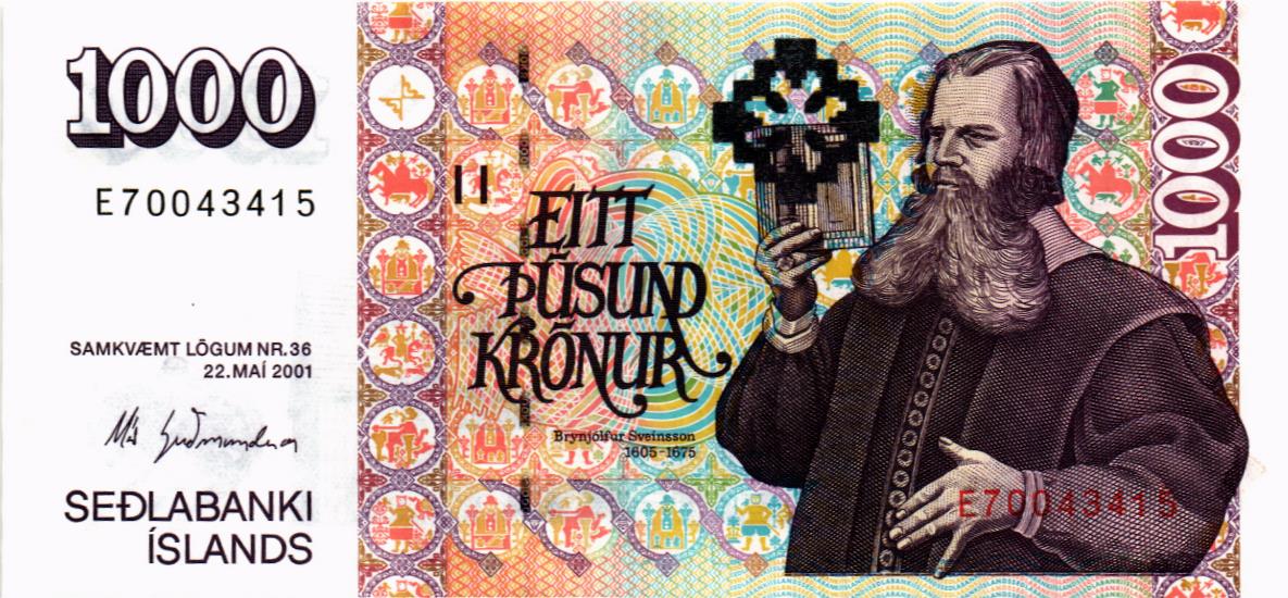 ИСЛАНДИЯ 1000 КРОН