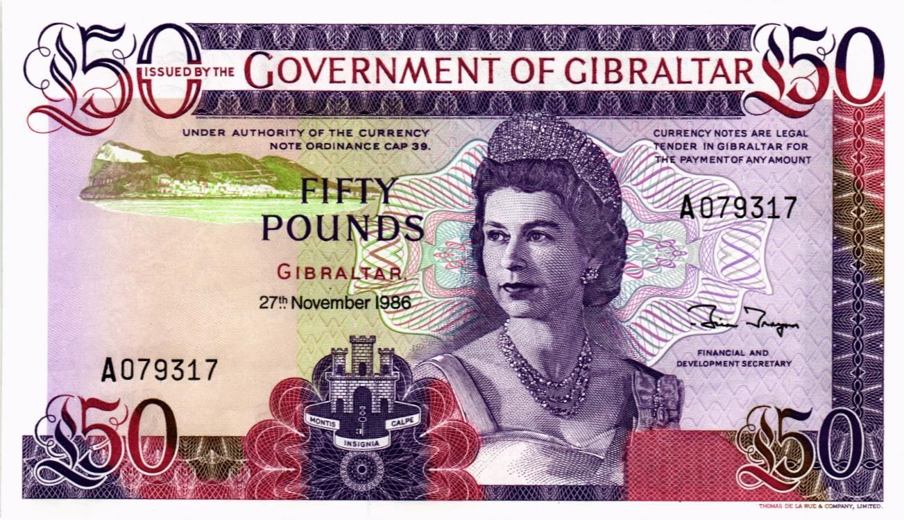 ГИБРАЛТАР 50 ФУНТОВ