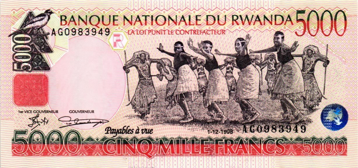 РУАНДА 5000 ФРАНКОВ мини 1