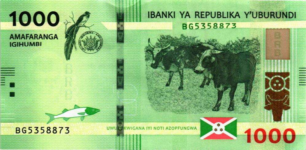 БУРУНДИ 1000 ФРАНКОВ мини 1