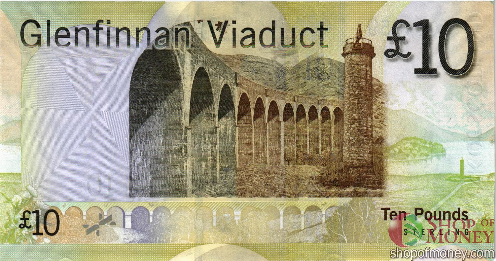 ШОТЛАНДИЯ 10 ФУНТОВ (-AA-СЕРИЯ) мини 2