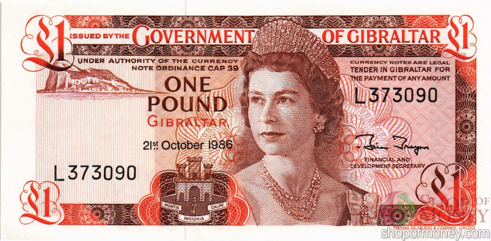 ГИБРАЛТАР 1 ФУНТ