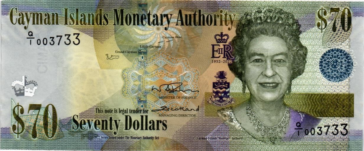 КАЙМАНОВЫ ОСТРОВА 70 ДОЛЛАРОВ