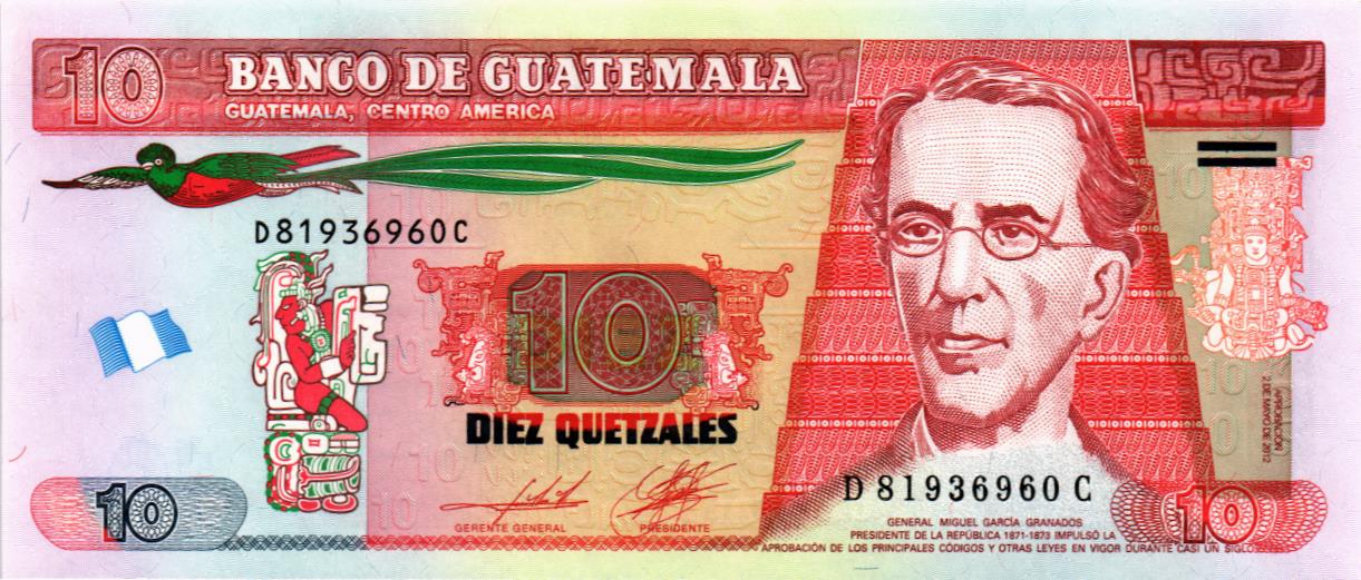 ГВАТЕМАЛА 10 КЕТСАЛЬ