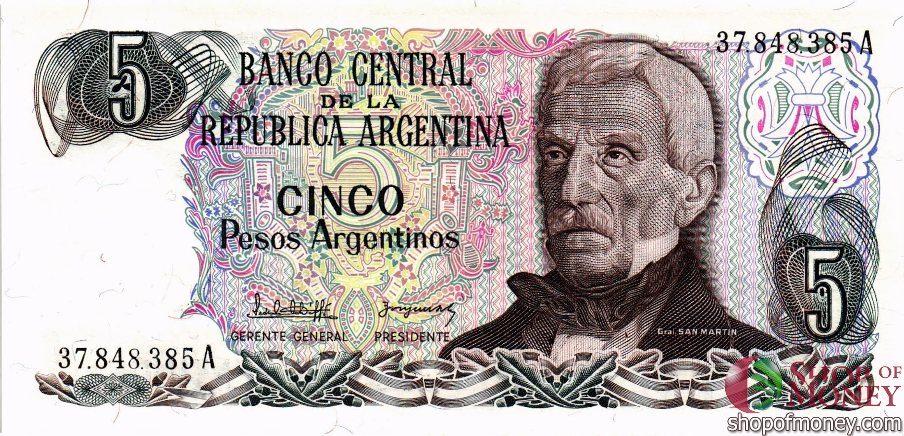 АРГЕНТИНА 5 ПЕСО мини 1