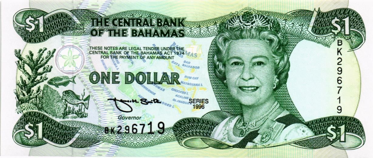 БАГАМСКИЕ ОСТРОВА 1 ДОЛЛАР мини 1