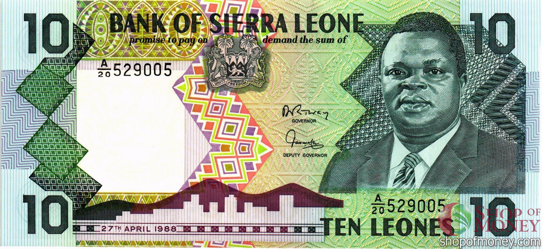 СЬЕРРА-ЛЕОНЕ 10 ЛЕОНЕ мини 1