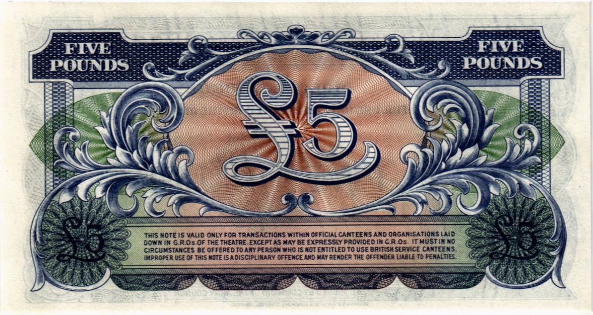 ВЕЛИКОБРИТАНИЯ / АНГЛИЯ 5 ФУНТОВ (БРИТАНСКАЯ АРМИЯ) мини 2