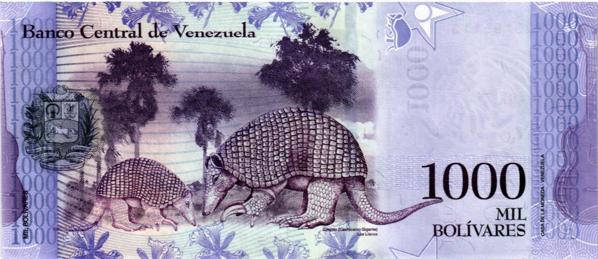 ВЕНЕСУЭЛА 1000 БОЛИВАР мини 2