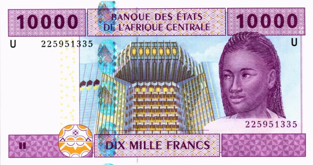 CAS - КАМЕРУН 10000 ФРАНКОВ (U) мини 1