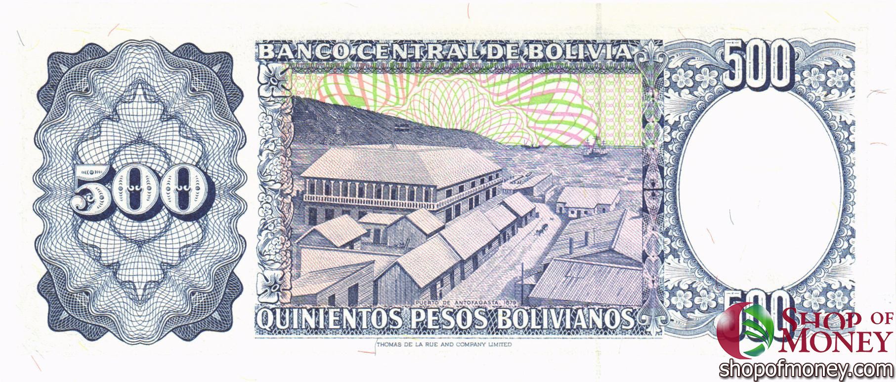 БОЛИВИЯ 500 БОЛИВИАНОС мини 2
