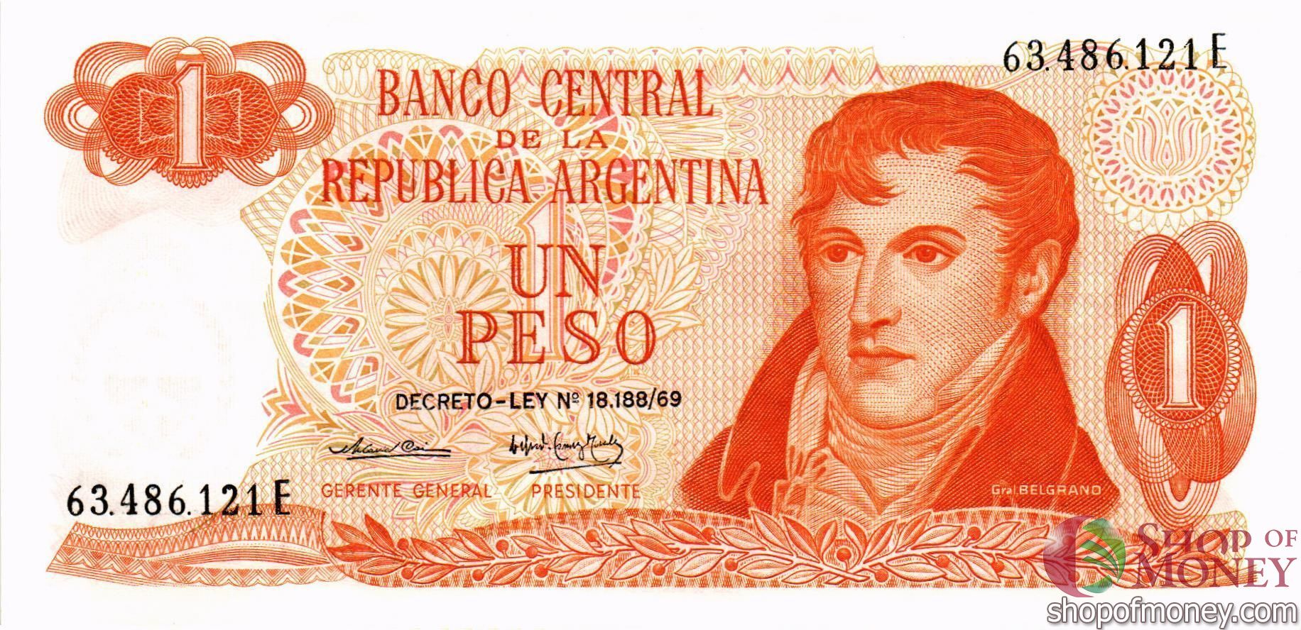 АРГЕНТИНА 1 ПЕСО