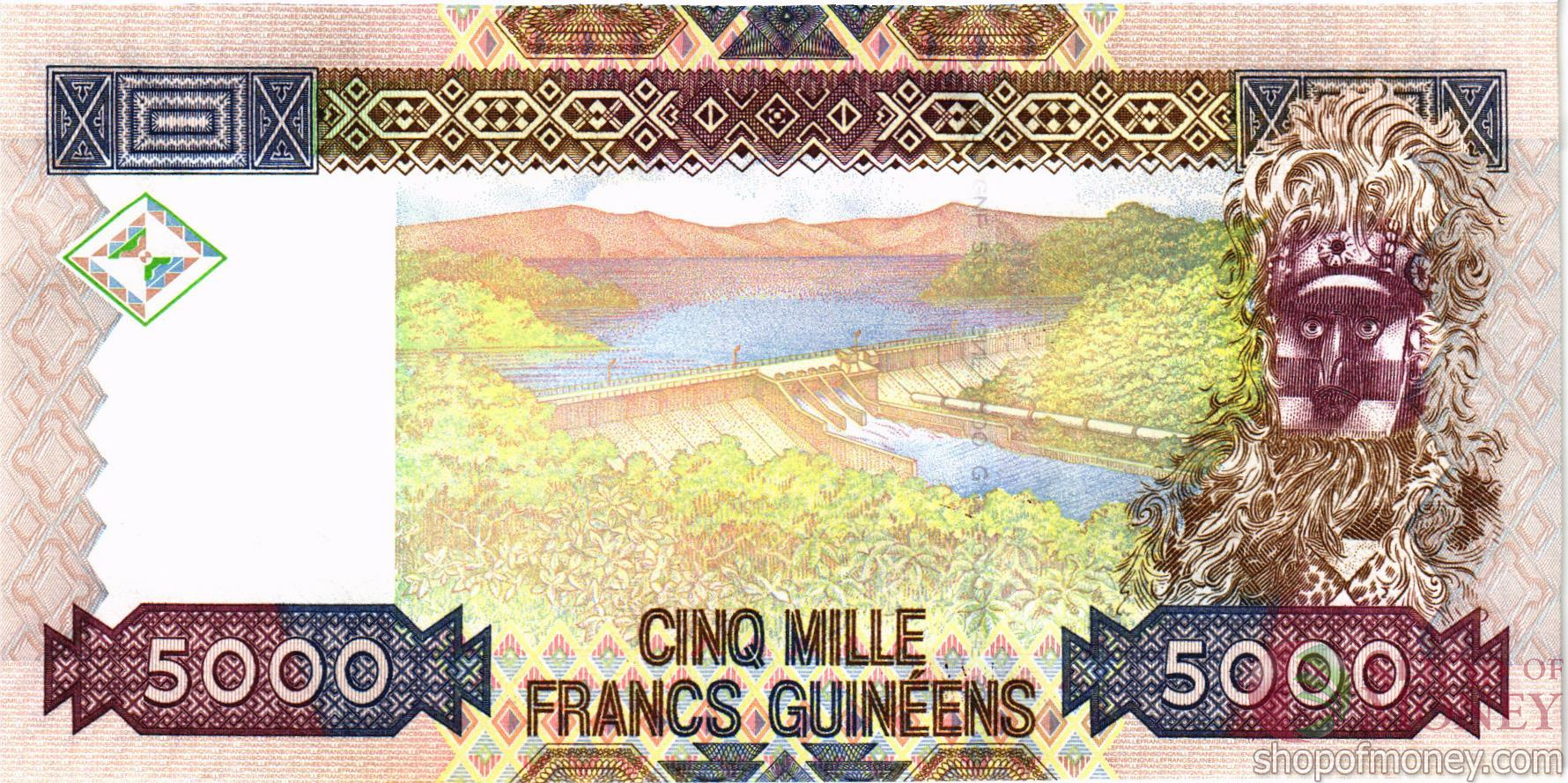 ГВИНЕЯ 5000 ФРАНКОВ мини 2