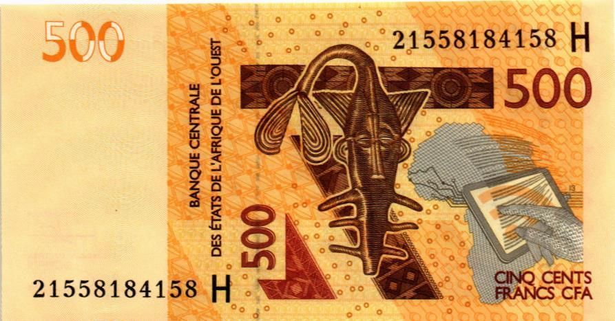 WAS - НИГЕР 500 ФРАНКОВ (H) мини 1