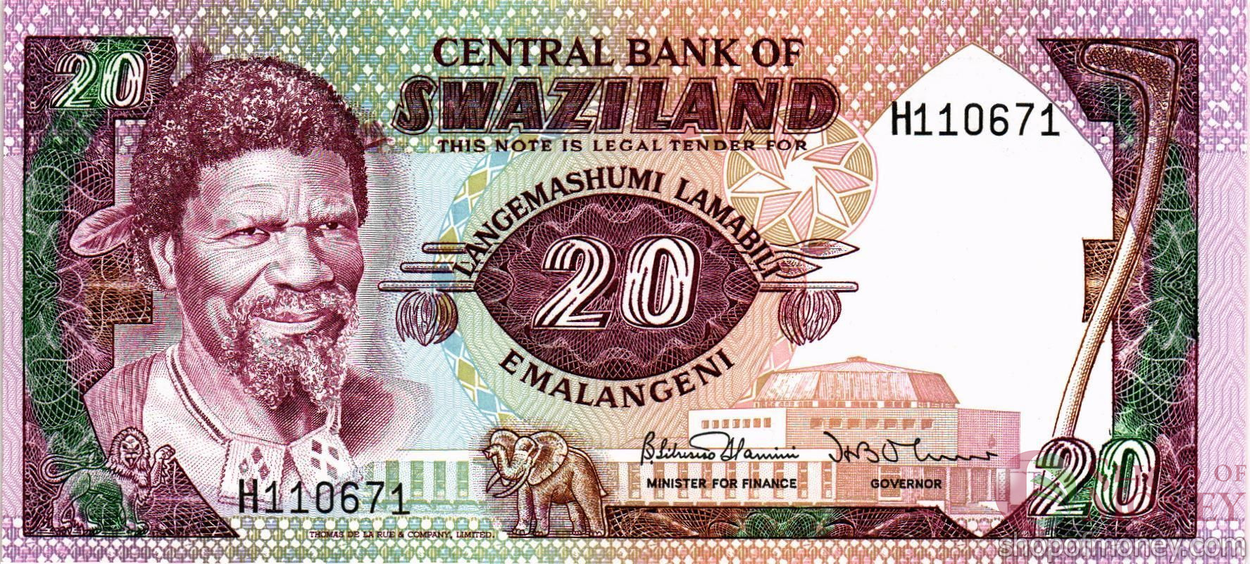 СВАЗИЛЕНД 20 ЭМАЛАНГЕНИ мини 1