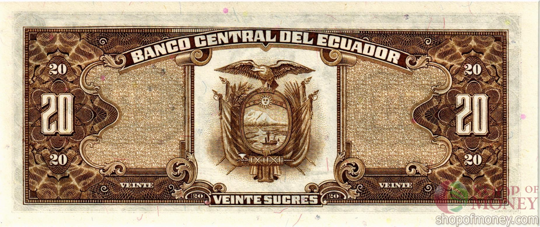 ЭКВАДОР 20 CУКРЕ (29.04.1986) мини 2