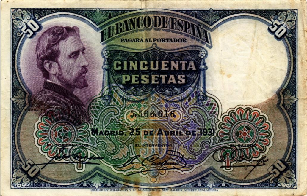 ИСПАНИЯ 50 ПЕСЕТ