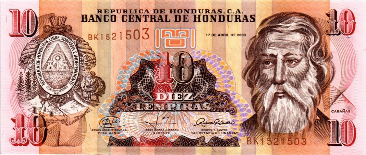 ГОНДУРАС 10 ЛЕМПИР мини 1