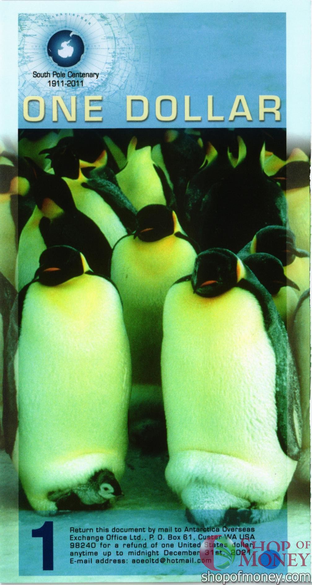 АРКТИЧЕСКИЕ ТЕРРИТОРИИ 1 ДОЛЛАР мини 2