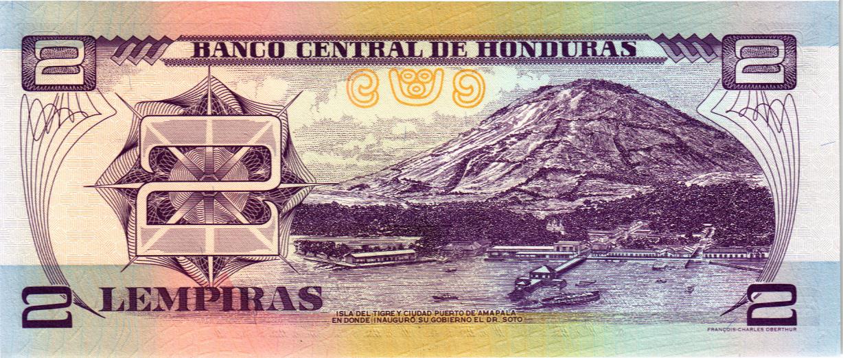 ГОНДУРАС 2 ЛЕМПИРЫ мини 2