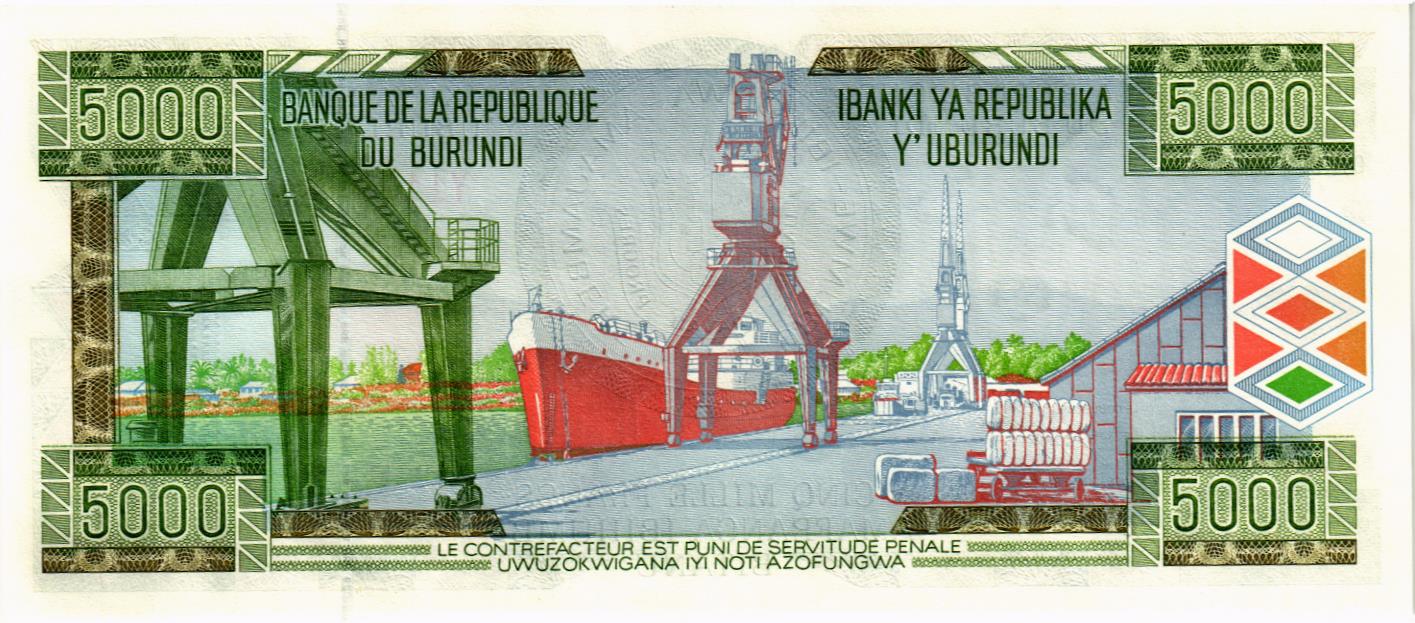 БУРУНДИ 5000 ФРАНКОВ мини 2
