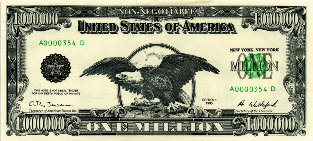 США 1000000 ДОЛЛАРОВ