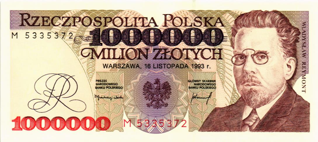 ПОЛЬША 1000000 ЗЛОТЫХ