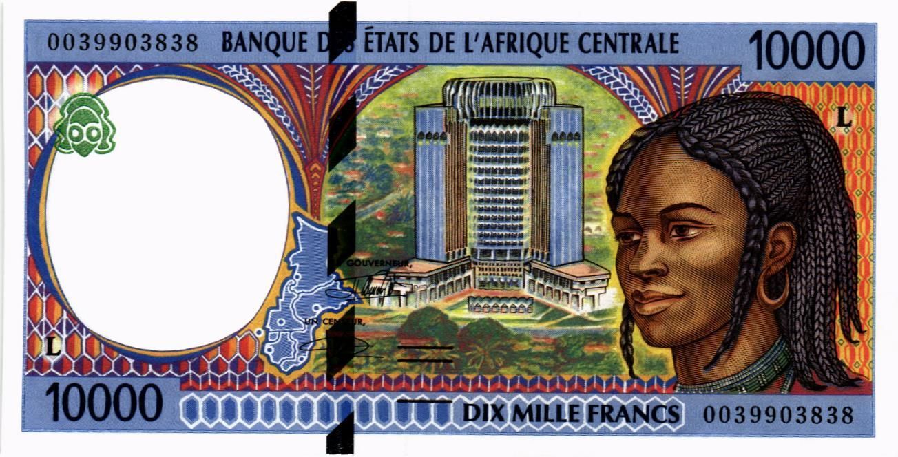 CAS - ГАБОН 10000 ФРАНКОВ (L)