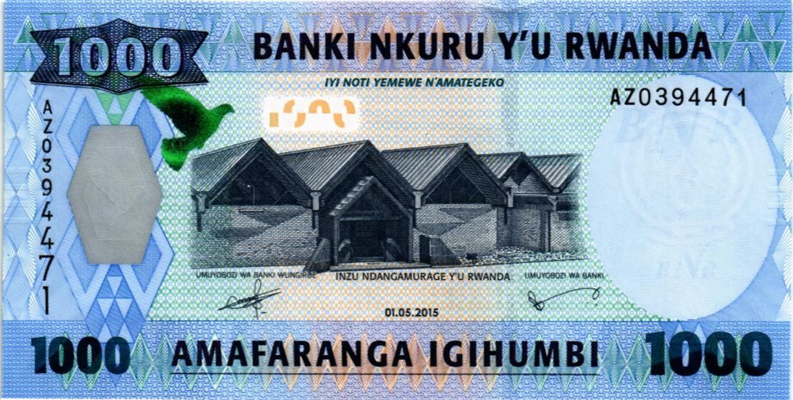 РУАНДА 1000 ФРАНКОВ мини 1
