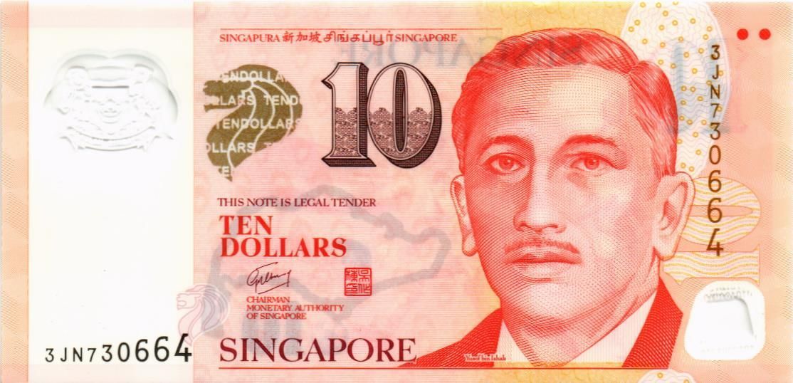 СИНГАПУР 10 ДОЛЛАРОВ мини 1