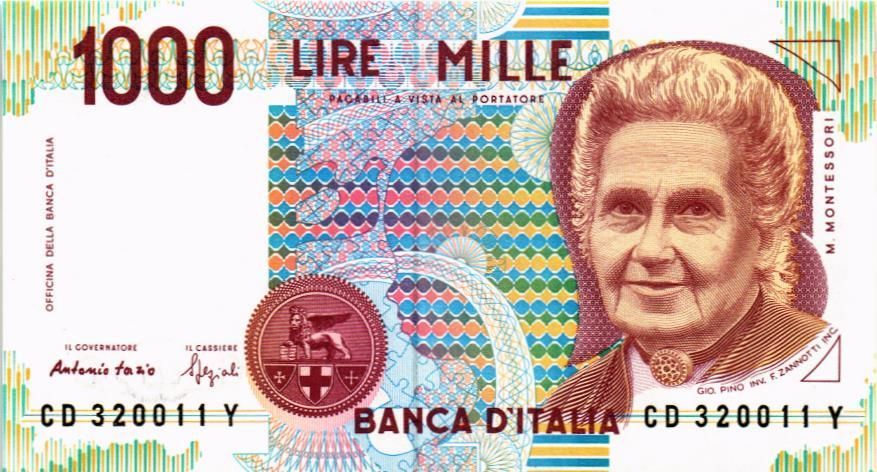 ИТАЛИЯ 1000 ЛИР мини 1