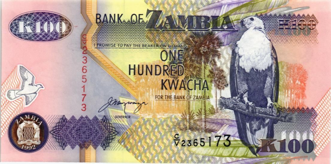 ЗАМБИЯ 100 КВАЧА мини 1