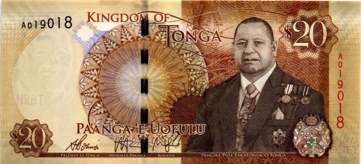 ТОНГА 20 ПААНГА