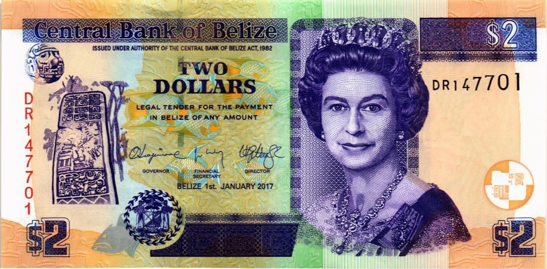БЕЛИЗ 2 ДОЛЛАРА