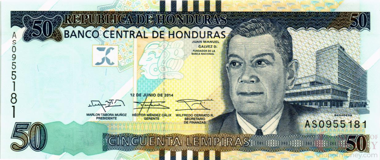 ГОНДУРАС 50 ЛЕМПИР мини 1