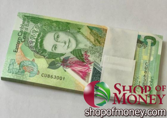 ВОСТОЧНЫE КАРИБЫ 5 ДОЛЛАРОВ (100 БАНКНОТ)