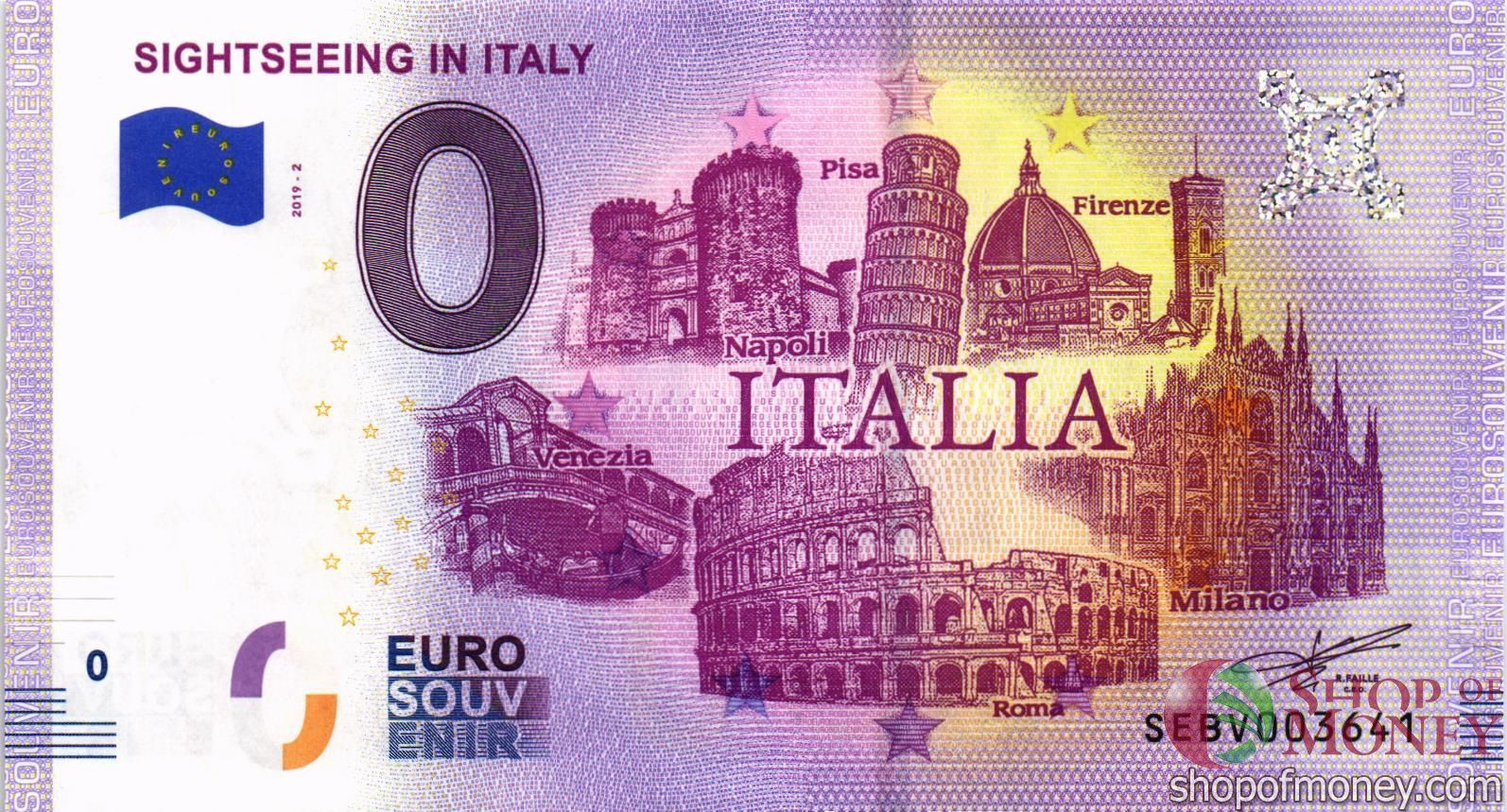 SIGHTSEEING IN ITALY 0 ЕВРО